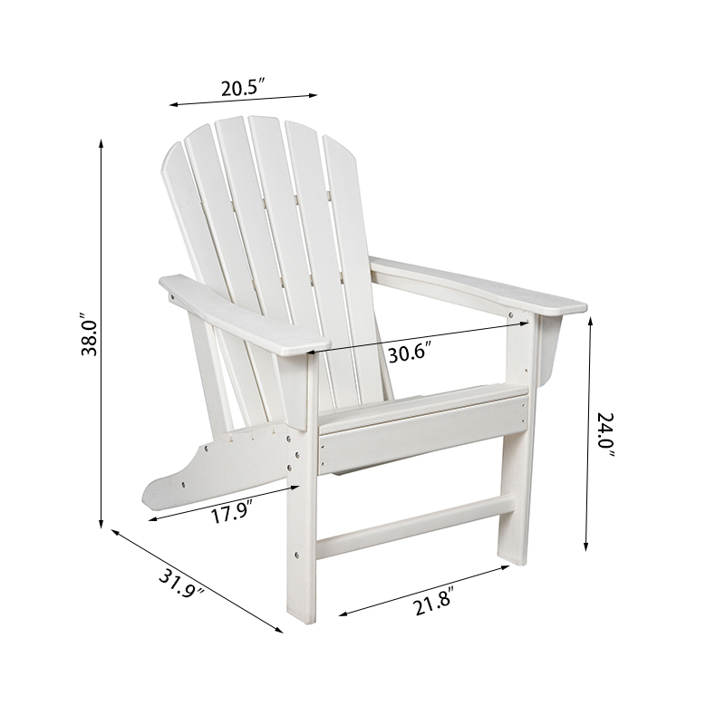 พนักพิงสูงแก้ไขเก้าอี้ Adirondack