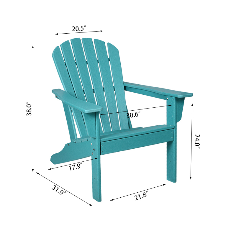 พนักพิงสูงแก้ไขเก้าอี้ Adirondack