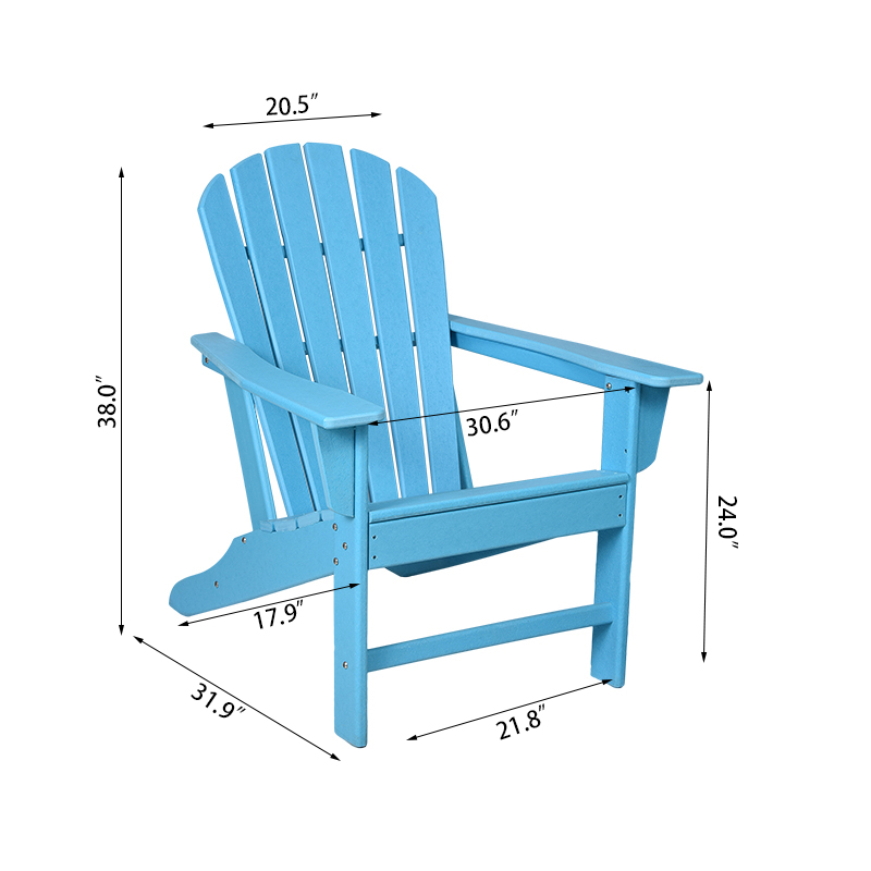 พนักพิงสูงแก้ไขเก้าอี้ Adirondack